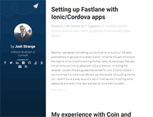 Tablet Screenshot of joshstrange.com